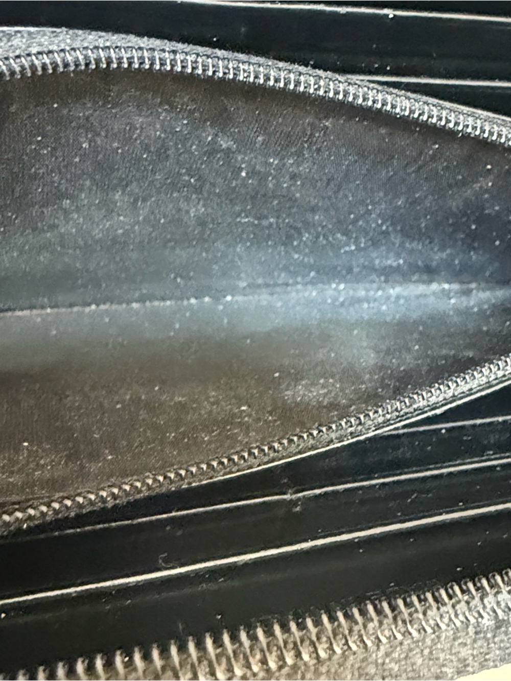 Prada Black Spazzolato Patent Leather Continental Zip Wallet Vintage - Picture 10 of 10